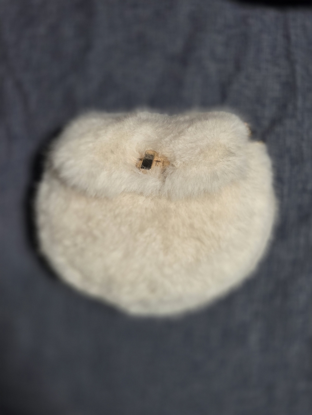 Plush Mini Bag - Cream Fur